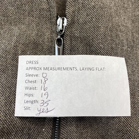 Worth Dress Womens 10 Wool Blend Stretch Shift Sleeveless Faux Leather Trim - Picture 7 of 9